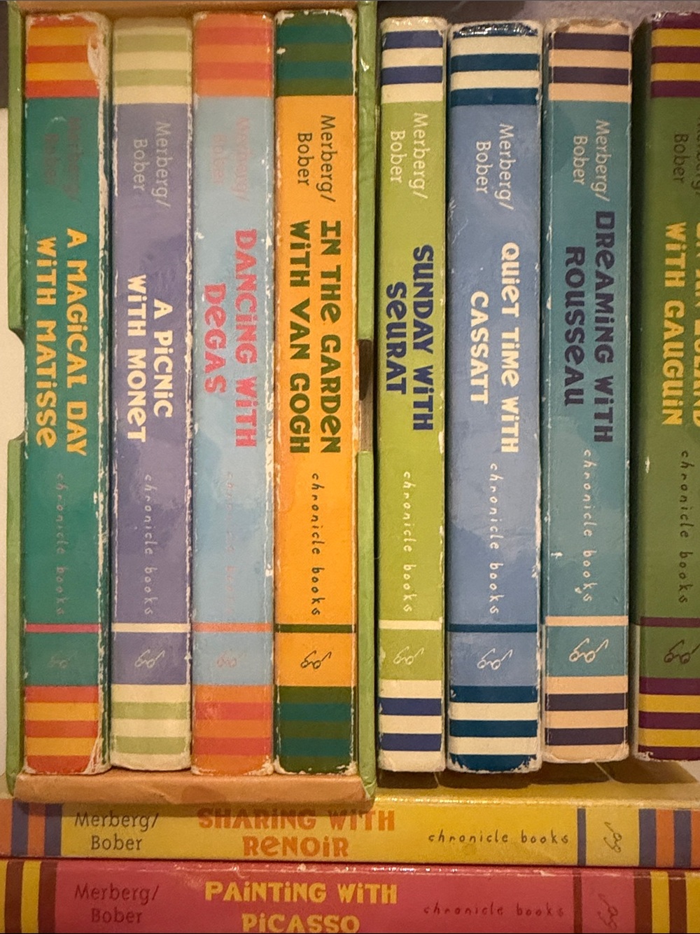 Chronicle Books Art Series Book Set - Blue, Green, Yellow, Orange